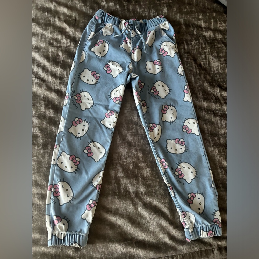 Hello Kitty Relaxed Fit Denim Joggers / Jeans